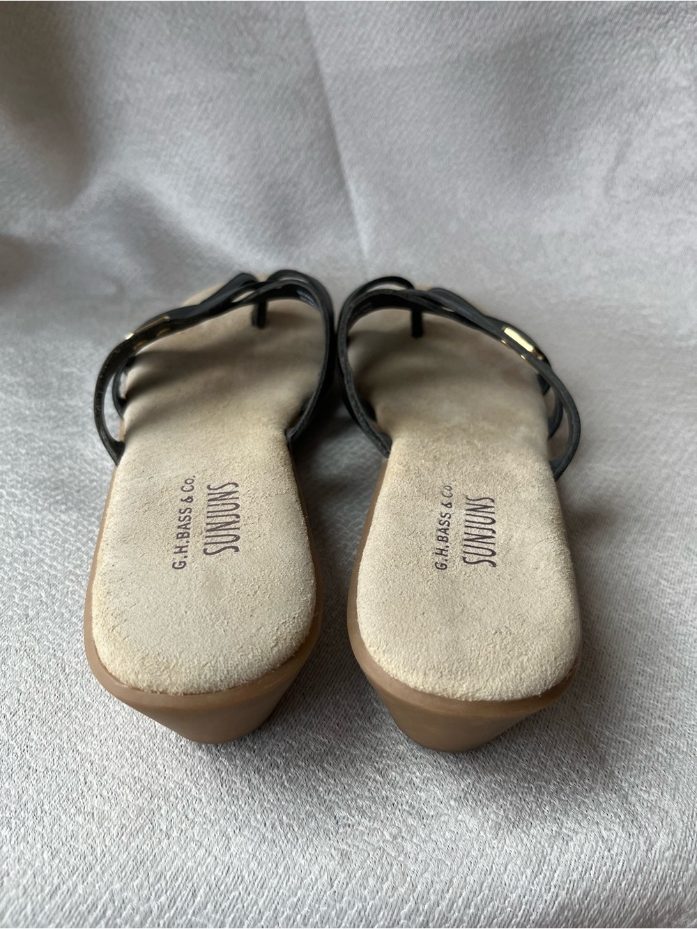 G.H. Bass & Co Sunjuns Begonia Women's Leather Strappy Sandals - Picture 4 of 5